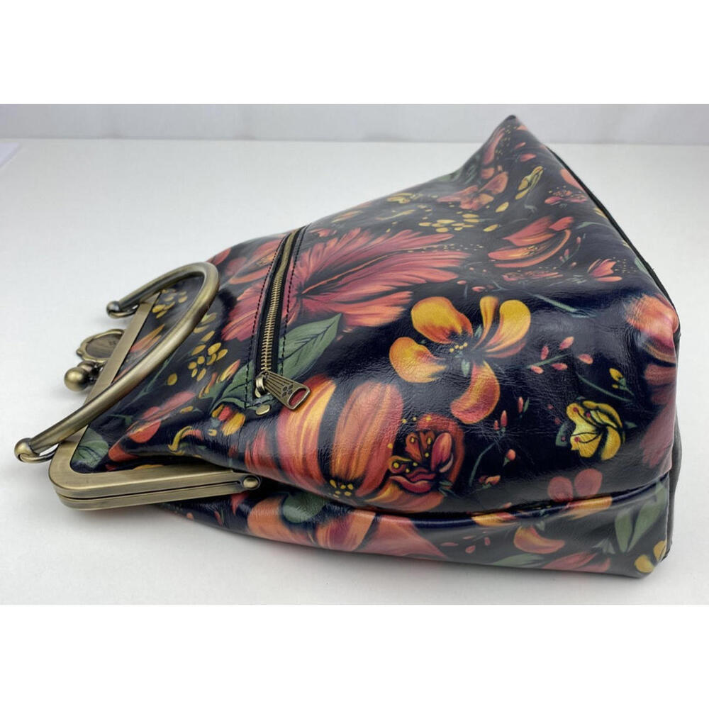 Patricia Nash Leather Tropical Escape Novella Purse Frame Handle NO CHAIN STRAP - Picture 5 of 15
